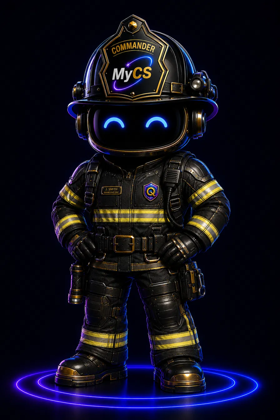 MyCS Commander — front view at attention